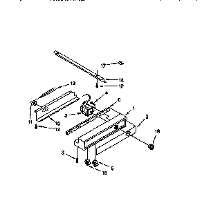 Freezer Control Panel Diagram and Parts List for TSS48DAW-06  Thermador Refrigerator
