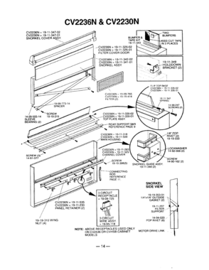 14 - SNORKEL Diagram and Parts List for TMH30S  Bosch Range