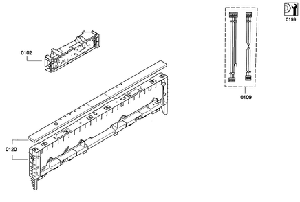 Front Panel Diagram and Parts List for SHX68E15UC 01 Bosch Dishwasher