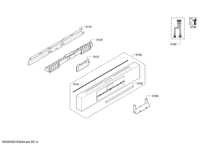 Diagram 1 Diagram and Parts List for SHEM78WH5N-32  Bosch Dishwasher