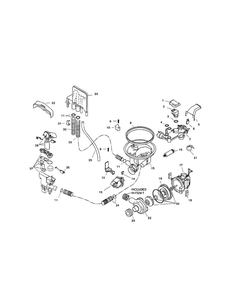 Component Assemblies Diagram and Parts List for SHU9912UC 12 Bosch Dishwasher