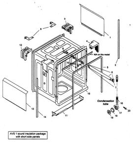 Tank Assy Diagram and Parts List for SHU43E06UC 14 Bosch Dishwasher