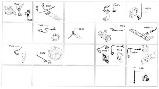Cable Harness Diagram and Parts List for WAT28400UC 01 Bosch Washer
