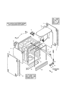 Tank Assembly Diagram and Parts List for SHV99A03UC 14 Bosch Dishwasher