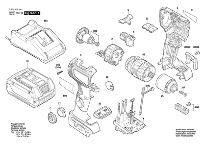 Part Location Diagram of 1600A0124V Bosch Gear Box