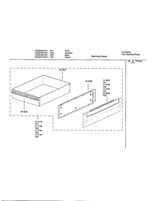 Warming Drawer Diagram and Parts List for HGS247UC 01 Bosch Range