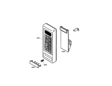 Escutcheon Base Diagram and Parts List for PODMW301-01  Thermador Wall Oven