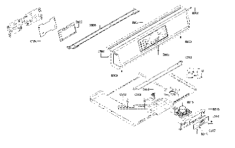 Control panel Diagram and Parts List for HIIP054U 01 Bosch Range