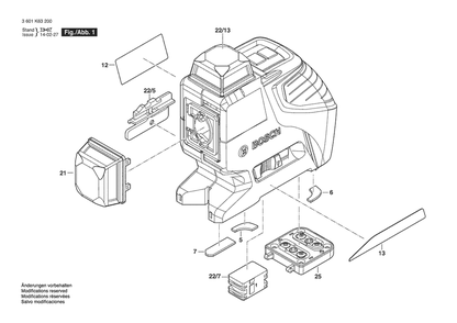 Part Location Diagram of 1618C01773 Bosch Tool WINDOW, TOP TURRET ASSY