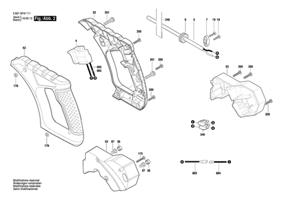 Part Location Diagram of 1609B01533 Bosch Tool CORD GUARD