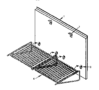 Keep Hot Shelf Accessory Diagram and Parts List for H42HQW  Thermador Range Hood