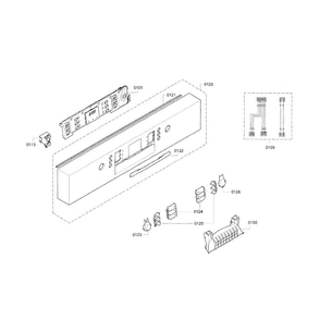 Control Panel Diagram and Parts List for SGE63E06UC 80 Bosch Dishwasher