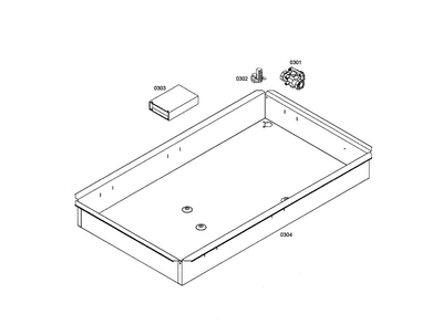 Housing/regulator Diagram and Parts List for NGT942UC 01 Bosch Cooktop