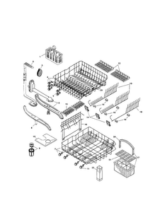Racks Diagram and Parts List for SHI6802UC 06 Bosch Dishwasher