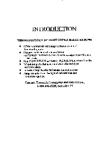 Introduction Diagram and Parts List for GCRG304  Thermador Range