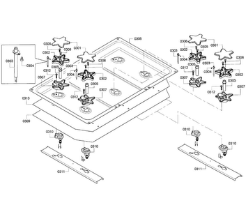 Part Location Diagram of 00631537 Bosch BURNER PIPE