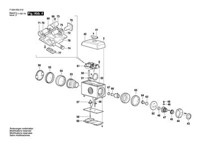 Diagram 4 Diagram and Parts List for 56-CST305REUBA F 034 K53 310 Bosch Miscellaneous