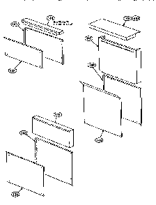 Panels And Trim Diagram and Parts List for PRSG304S  Thermador Range