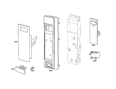 Escutcheon Diagram and Parts List for HBL5760UC 01 Bosch Microwave