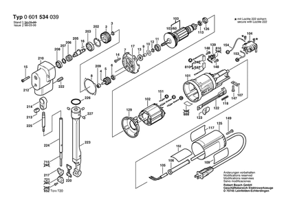 Section 1 Diagram and Parts List for 0601534039  Bosch Nibbler & Shears