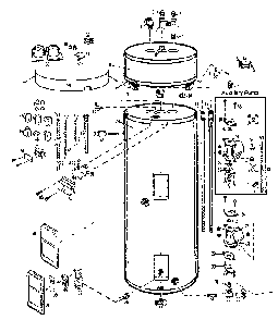 Replacement Parts Diagram and Parts List for 153311390  Kenmore Water Heater