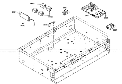 Pcb Control Panel Diagram and Parts List for PRG364ELH01  Thermador Range