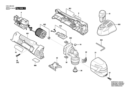 Part Location Diagram of 1607A350C8 Bosch Tool 12V LITHIUM-ION BATTERY