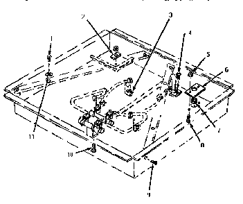 Section 13 Diagram and Parts List for GGCV3001  Thermador Cooktop