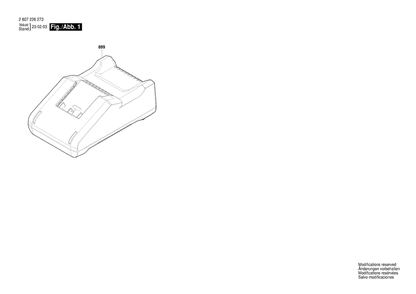 Part Location Diagram of 2607226273 Bosch Fast Charger