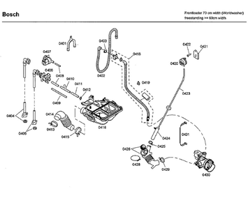 Pump Diagram and Parts List for WFMC4301UC 07 Bosch Washer
