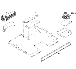 Fan Assy Diagram and Parts List for HBN3550UC 04 Bosch Wall Oven