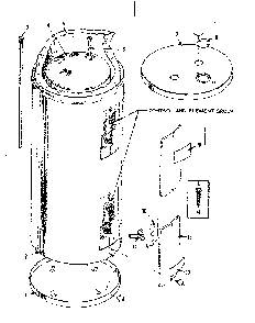 Replacement Parts Diagram and Parts List for 15327691X  Kenmore Water Heater