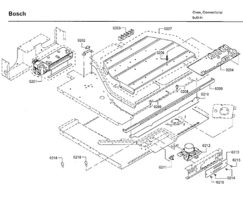 Latch Diagram and Parts List for HBL8752UCC 01 Bosch Microwave Oven Combo