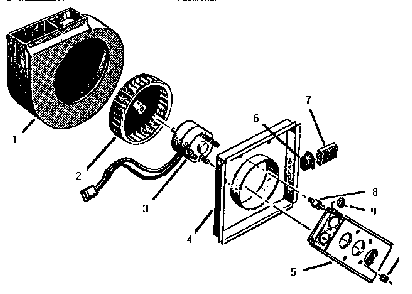 Replacement Parts Diagram and Parts List for CV2536  Thermador Range Hood