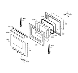 Part Location Diagram of 00649762 Bosch HINGE