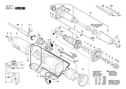 Part Location Diagram of 3600905156 Bosch Tool BALL BEARING