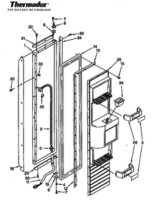Series 05 All Models Diagram and Parts List for TSS42QBW  Thermador Refrigerator