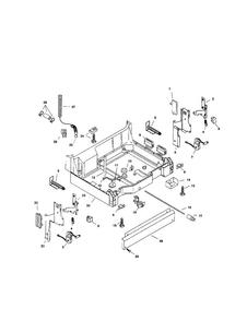 Base Diagram and Parts List for SHU5312UC 12 Bosch Dishwasher