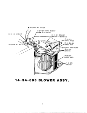 09 - BLOWER ASSEMBLY Diagram and Parts List for CMT-131  Bosch Range
