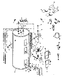 Replacement Parts Diagram and Parts List for 153311011  Kenmore Water Heater
