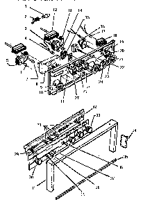 Control Panel Diagram and Parts List for CMT231  Thermador Microwave