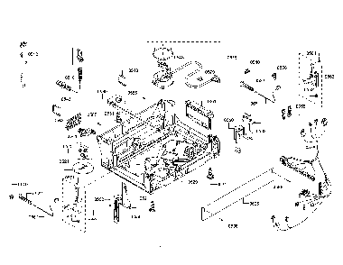 Base/power cord Diagram and Parts List for SHS863WD2N 01 Bosch Dishwasher