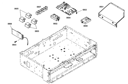 Control Board Diagram and Parts List for PRG364ELG01  Thermador Range