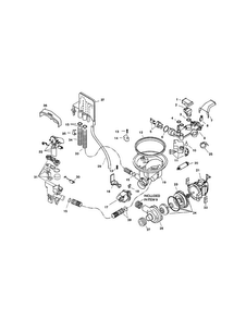 Component Assemblies Diagram and Parts List for SHI6802UC 11 Bosch Dishwasher