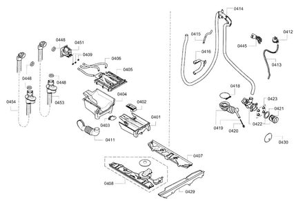 Pump Diagram and Parts List for WAT28401UC 01 Bosch Washer