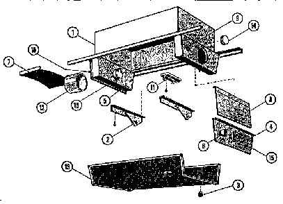Replacement Parts Diagram and Parts List for VCK-1  Thermador Range Hood