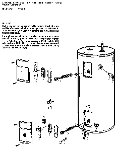 Replacement Parts Diagram and Parts List for 153316361  Kenmore Water Heater