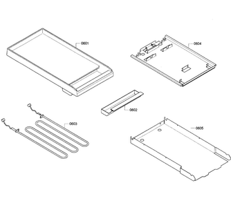 Griddle Diagram and Parts List for PRD486GDHC 03 Thermador Range