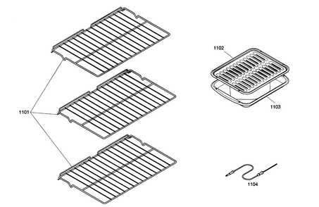 Oven Shelvs Diagram and Parts List for HBL5720UC 02 Bosch Microwave