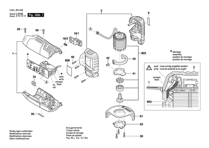 Part Location Diagram of 16072335A2 Bosch Electronic Module